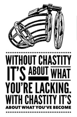 auntiesuz:  So true, an addiction a gurl can never get enough of…. becoming a chastity addict is such a wonderful feeling