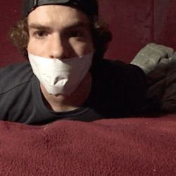 gaytapelover:  Duct Tape Gagged Duct Tape