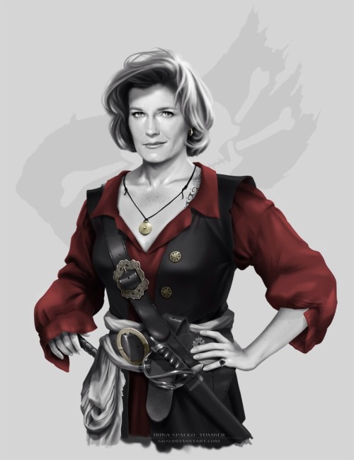 terri104:Arrrrrrrr! Must post all of Irina Spalko’s lovely images of Janeway as a pirate! Truly brea