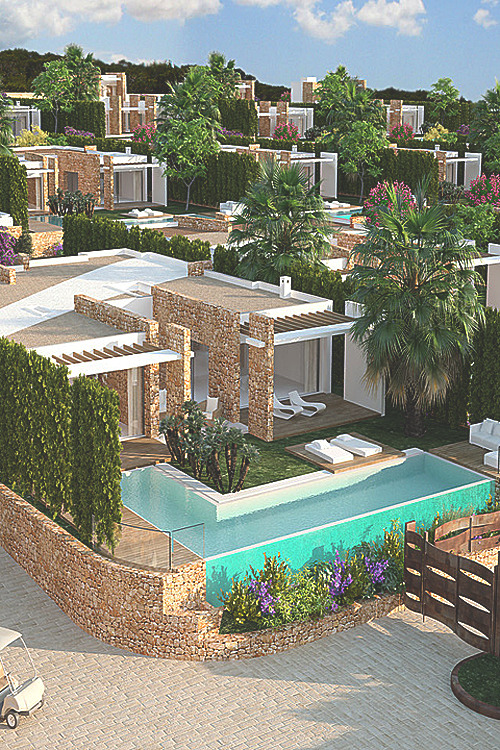 visualechoess:  Gorgeous villas in Cala Conta, Ibiza (Spain) | VE