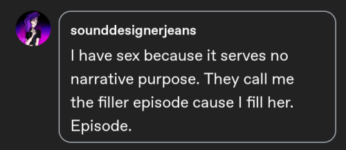 beebundt:charlottan:i dont have sex because it serves no narrative purpose to me