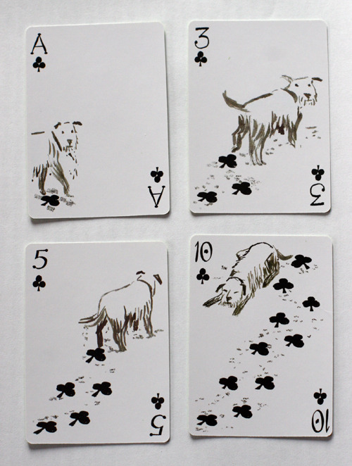 bibidebabideboo:  Inky-Dinky／Playing Cards（動物イラスト入りトランプ） (おもしろ犬が描かれたトランプ(Excite Bit コネタ) - エキサイトニュース