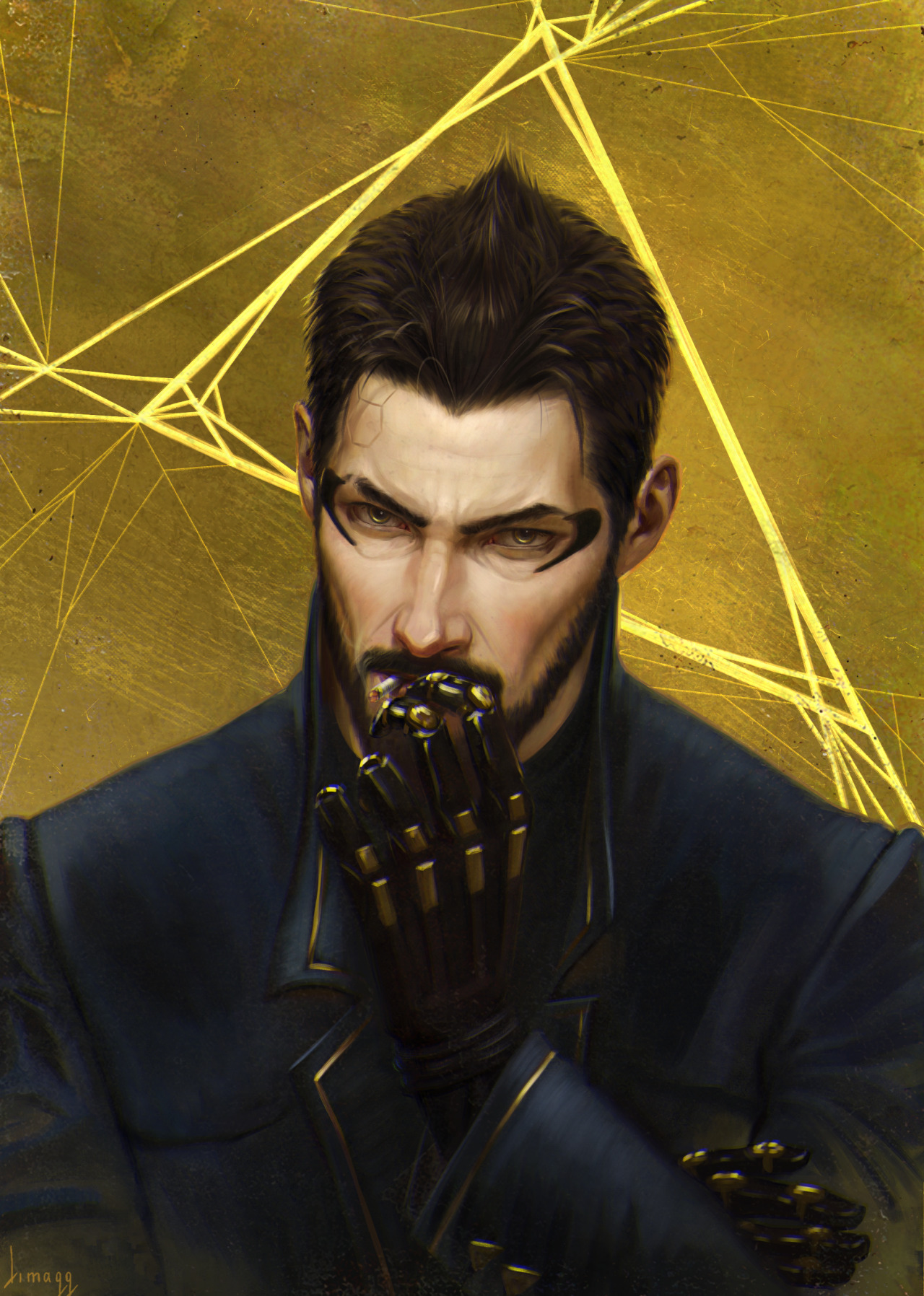 Fancy Adam Jensen Art Board Print | ubicaciondepersonas.cdmx.gob.mx