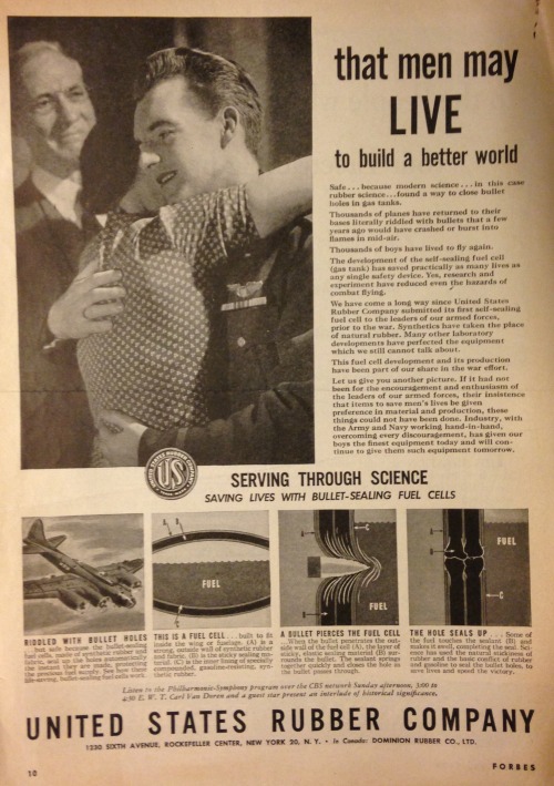 “Saving lives with bullet-sealing fuel cells” (1940s)