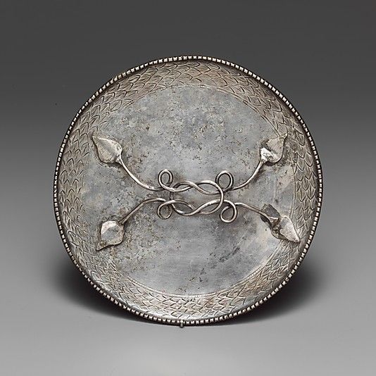 virtual-artifacts: Silver mirror  Period: Imperial Date: 4th century A.D. Culture:
