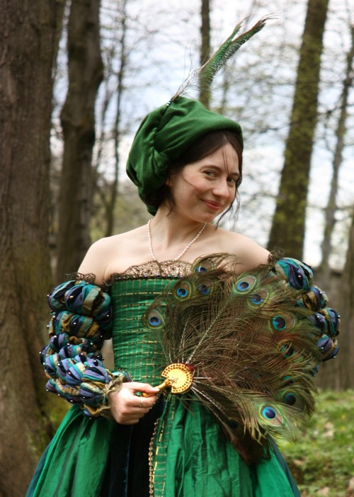 peacock dress