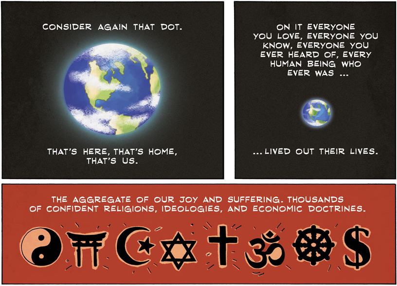 tastysynapse:  Zen Pencils Comic: 100. CARL SAGAN: Pale blue dot 