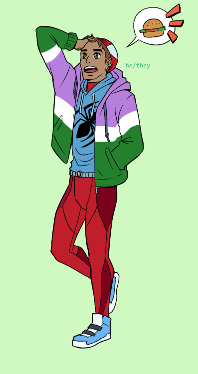 AAAND here’s my “illegal” headcanon of ben being genderqueer and going by he/they pronouns! i know c