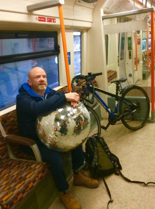 spiffo: Just Jimmy Somerville on a train with a mirror ball … New album coming soon.