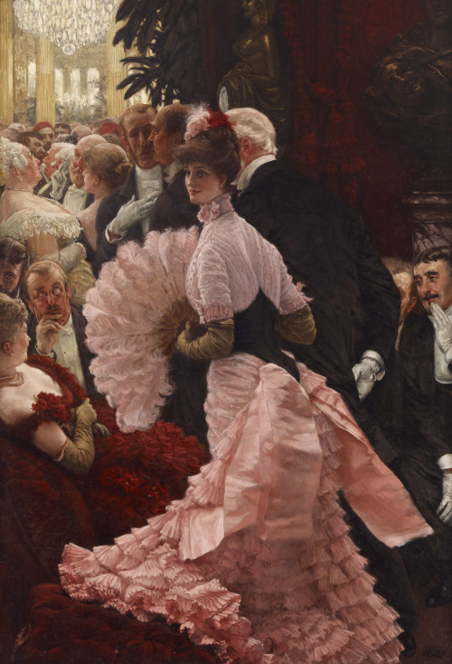 mysteriousartcentury:James Tissot (1836-1902), L'Ambitieuse (Political Woman), 1883-1885, oil on can