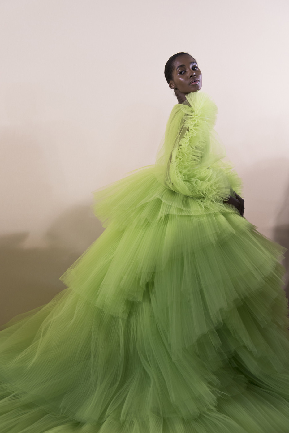 midnight-charm: Tami Williams backstage at Giambattista Valli Haute Couture Spring