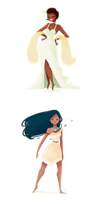 chachachabela:Hi! I want to show you a personal project :) Disney Princess.You can follow me on Instagram  :)BehanceThank You <3