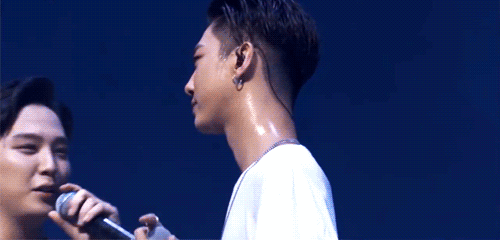 forever. — Himchan wiping his husband's sweat + Yongguk...