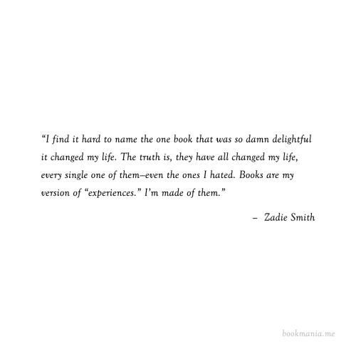 bookmania:This is Zadie Smith’s delightful notion on What It Means to Be Addicted to Reading. You mi