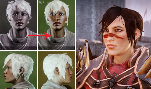 DA2 Hawke Hairstyle Mods - MARIAN + GARRETT (Human Only)An attempt at recreating the iconi