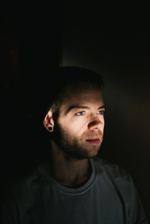 When your apartment has some super cool light, you just have to take a portrait of your roomie. 