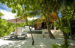 travelplusstyle:  Park Hyatt Maldives Hadahaa, Maldives Constructed from the ground up with the aim of preserving the natural island environment, Park Hyatt Maldives Hadahaa is a pioneer of sustainable design in the country.