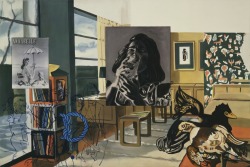 thunderstruck9:  David Salle (American, b. 1952), Drink, 1996. Oil, acrylic and photosensitized linen on canvas and wood, 72 x 108 in. via thechill23 