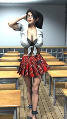 sketchyafterdark: Momiji joins Roll Call Finally got the Momiji School Girl/Suit set out of the way just in time before things ramp up IRL. 