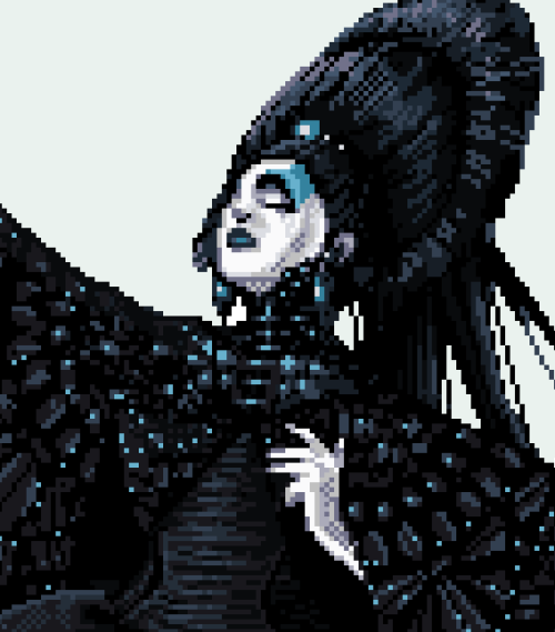 I almost forgot i used to be a pixel artist ahahah this is - of course - the Queen of the Night from