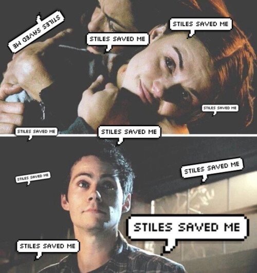 He saved my life mom, Stiles saved me