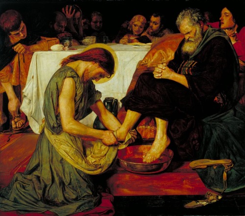 burning-lampstand: “Jesus Washing Peter’s Feet” by Ford Madox Brown, 1852–6 