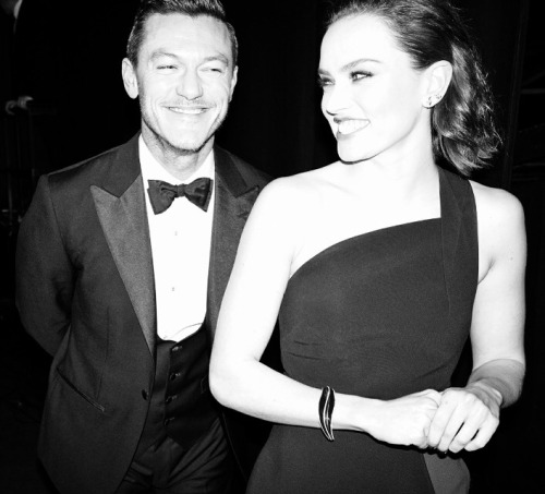 lovelyridley:Daisy Ridley &amp; Luke Evans photographed by Greg Williams