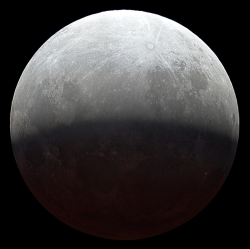 astronomicalwonders:  The Partial lunar eclipse of June 2010 Although the Moon is a dark object, it can be seen in the sky most of the time because its surface reflects the Sun’s rays back to Earth. A partial lunar eclipse occurs when the Earth moves