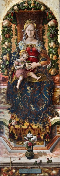 Virgen de la vela por Carlo Crivelli, 1488-90.
