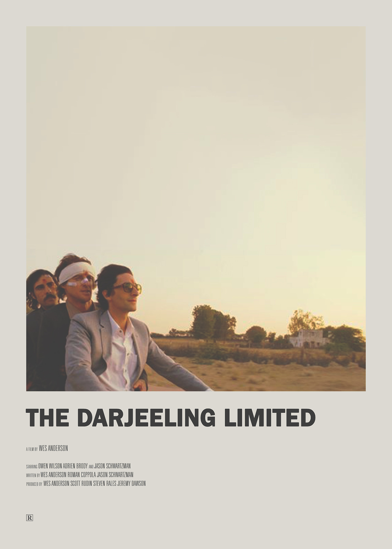 Minimal Movie Posters — Darjeeling Limited Minimal Movie Poster
