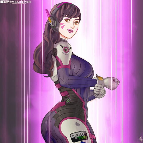 milathemute:  DVa! I’m prepping several sfw / nsfw variants of this for my Patreon’s lau