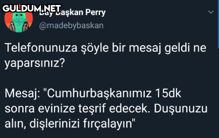 Bay Başkan Perry...