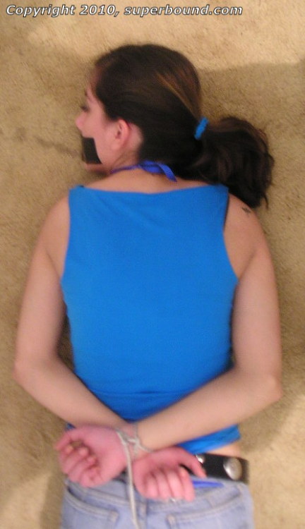 superbounduniverse:  Tiana bound, tapegagged and smothered by Nando. Courtesy of Superbound.
