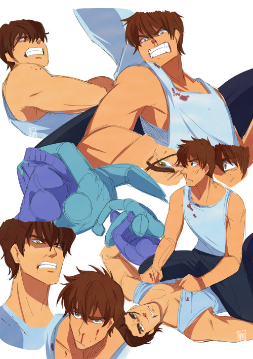 Chrisawa Pacrim AU Commission for @mmmbuttery​Along with doodles because I couldn’t help myself!