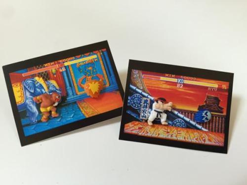tinycartridge: Street Fighter II earrings ⊟They’re really amusing as earrings, but I would want thes