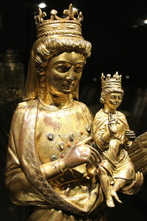 Echiromani:  Madonna And Child. (Embossed, Engraved And Gilded Copper With Crystals