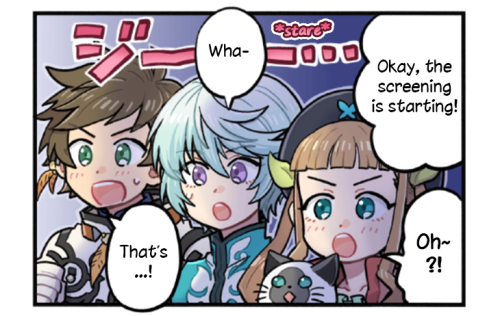 tales-of-asteria:As-yon! The Tales of Asteria 4koma#168: Witnessing!Artist: Kirai YuuTranslation &am
