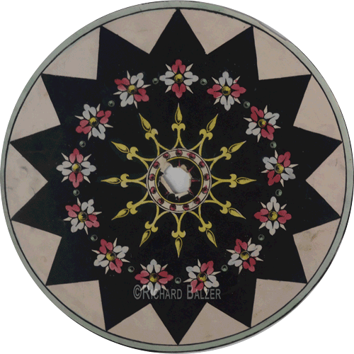 Zoetrope Bottom Disk - England - c.1870