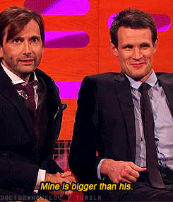 fuckyeah-nerdery:  doctorwhoweeoo:  The subtlety is strong with these two  These