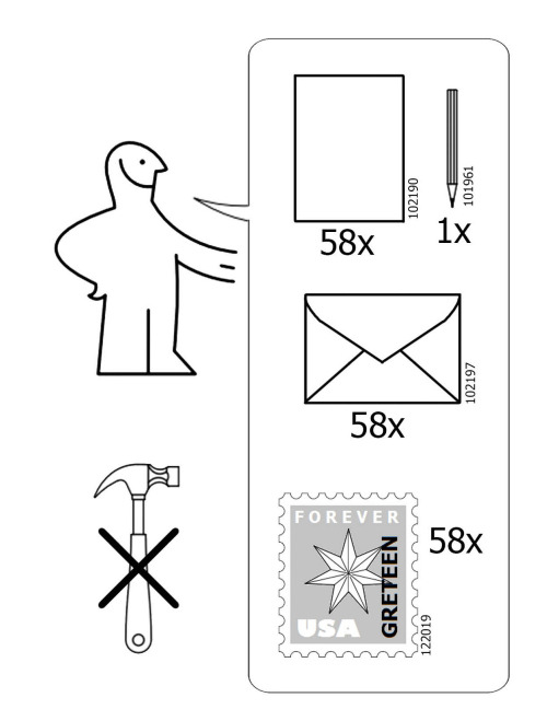 truebluemeandyou: How to Build an IKEA Greeting Card by Lori Jones Saesons Greteen! Every year my fr