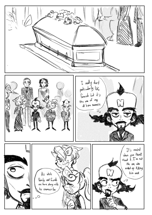 Ok yall, i&rsquo;m at art school and they said to do a comic about someone going to a funeral and go