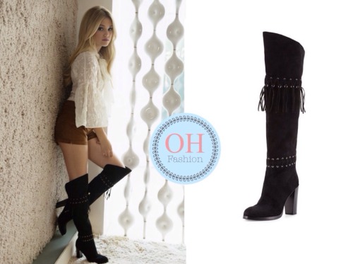 youroliviaholtfashion: Olivia wore these Stuart Weitzman over the knee boots in this picture from J