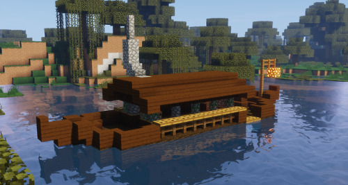 cupcakecraftmc: RikMoony’s picturesque riverboat in the swamp.