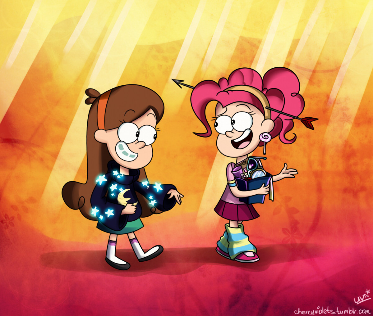 cgeyeguy:  freewavemusic:  tenaflyviper:  ryanmoody:  Gravity Fall and MLP: FIM Art