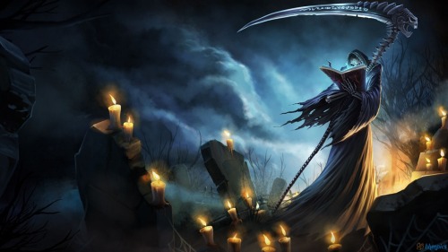 leagueofbaylife:askhumanorianna:tenfoxproducts:Grim Reaper Karthus - Unknownthis is the Chinese spla