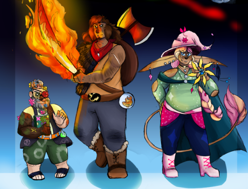 selkie-elf:[Image: A large illustration featuring the main arcs and characters of Taz:Balance in ord