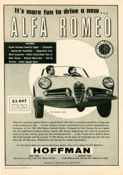 alfaspiderclassic:  It´s more fun to drive a new Alfa Romeo,  vintage poster Hoffman USA  Great little cars!