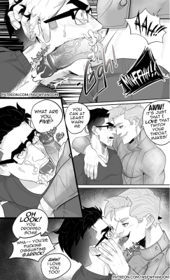 thensfwfandom:  thensfwfandom:  February Comic featuring Harry Wells and ‘Jay Garrick’ from The FlashI really love those two, sue meIf you want more comics please consider supporting me on Patreon  That first pannel still is one of my favs of mine