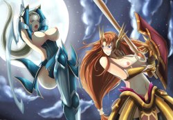 leagueofhentaidotcom:   Diana and Leona Hentai   