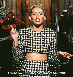  Miley Cyrus on SNL.      